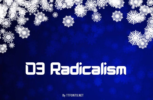 D3 Radicalism example